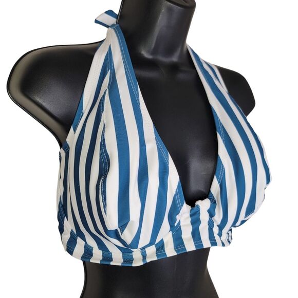 Shapermint Shapermint Essentials Full Coverage Halter Bikini Top Size 4XL - Picture 3 of 6